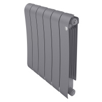 Радиатор биметал. Royal Thermo Infinity 500 6 секций Silver Satin 500/90 (1032 Вт)
