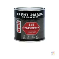 Эмаль Грунт графитовая DALI серая, 0,75л (6)