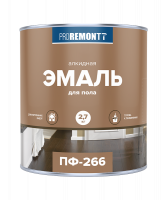 Эмаль ПФ-266  PROREMONTT 0,9 кг красно-коричневая (14)
