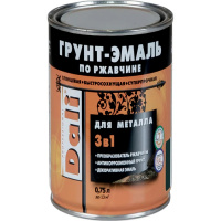 Эмаль Грунт 3 в 1 DALI зеленый мох RAL6005, 0,75л (6)
