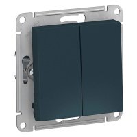 Выключатель 2 кл с/п Изумруд AtlasDesign ATN000851 (10/60)