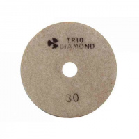Круг шлифовальный гибкий алмазный 100мм Р30, мокрое шлифование Trio-Diamond (340030)
