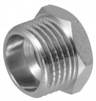 Футорка 1/2"-1/4" (15мм-8мм) никель MasterProf (упак.)