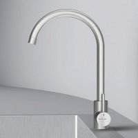 Смеситель для мойки AM.PM X-Joy S F85B07111 с С-изливом, сатин