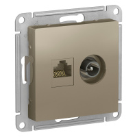 Розетка TV+RJ45 с/п Шампань AtlasDesign ATN000589 (5/20)