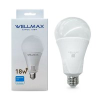 Лампа светодиодная  шар A70 18W Е27 дневной свет WELLMAX 6,5К