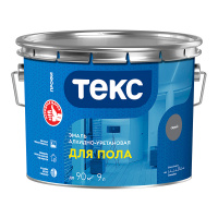 Эмаль для бетонных полов Текс серая 2,7л 