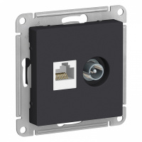 Розетка TV+RJ45 с/п Карбон AtlasDesign ATN001089 (5/20)