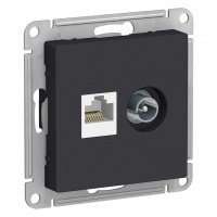 Розетка TV+RJ45 с/п Карбон AtlasDesign ATN001089 (5/20)