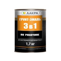 Эмаль Грунт 3 в 1 Лакра зеленая 1,7кг (3) купить в каталоге интернет магазина СМИТ с доставкой по Улан-Удэ