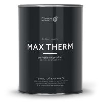 Эмаль термостойкая Elcon Max Therm серебристая 700С, 0,8кг (12)