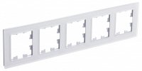 Рамка 5-ая AtlasDesign Nature Матовый белый (универс) ATN330105