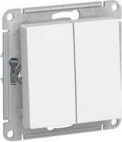 Выключатель 2 кл с/п IP44 10А бел AtlasDesign AQUA ATN440151 (20/160)