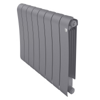Радиатор биметал. Royal Thermo Infinity 500 8 секций Silver Satin 500/90 (1376 Вт)