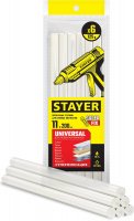 Стержни клеевые d-11мм 200мм 6шт белые STAYER White (2-06821-W-S06)