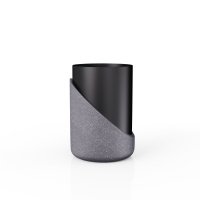 Стакан для зубных щеток настольный GRANIT DARK полирезин FOR-GRD044