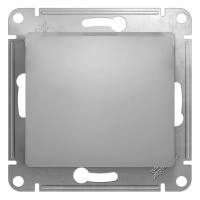 Выключатель 1 кл с/п Алюминий Glossa GSL000311 (20/160)