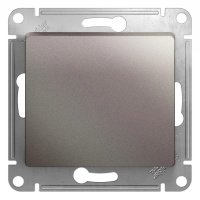 Выключатель 1 кл с/п Платина Glossa GSL001211 (20/160)
